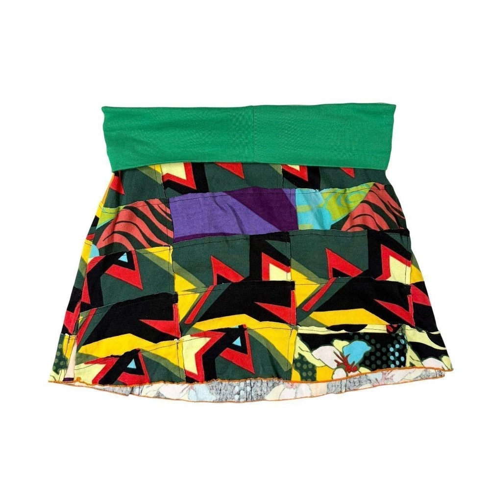 deadstock Hayes rare patchwork graphic mini skirt